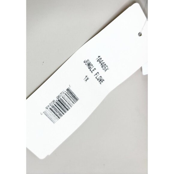 VTG Colors 1X Bold Hawaiiian Dress Large Print Floral 100% Rayon Mumu 44"L NWT - Picture 8 of 12